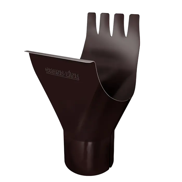 Воронка желоба Grand Line PU 125/90 мм, RAL 8017-mini