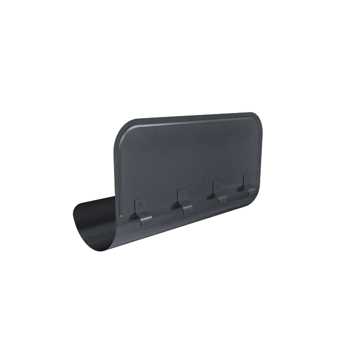 Ограничитель перелива Grand Line PU Matt 125/90, RAL 7024-mini