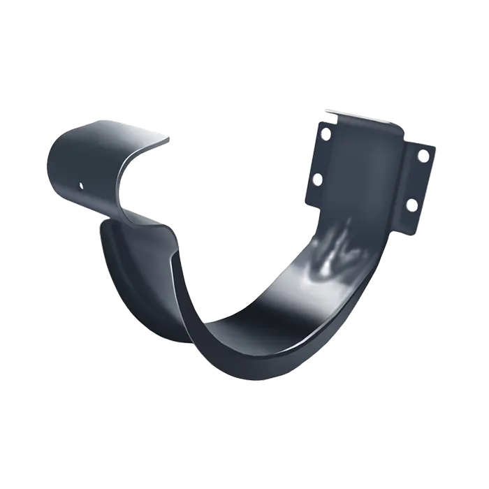 Крюк желоба короткий Grand Line PU 125/90 мм, RAL 7024-mini