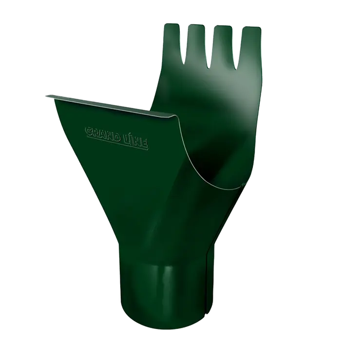 Воронка желоба Grand Line PU 125/90 мм, RAL 6005-mini