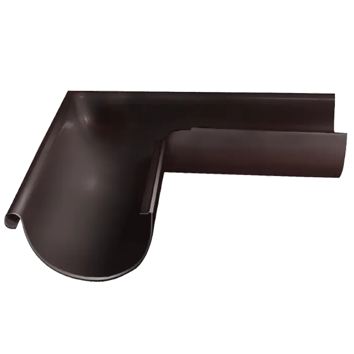 Угол желоба внешний 90° Grand Line PU 125/90 мм, RAL 8017-mini