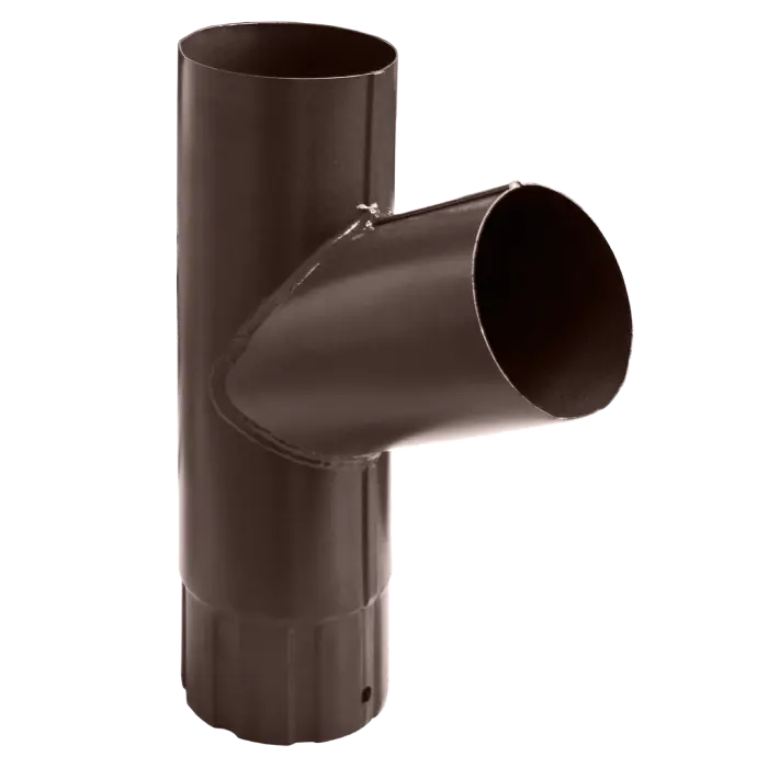 Тройник трубы Grand Line PU Matt 125/90, RAL 8017-mini