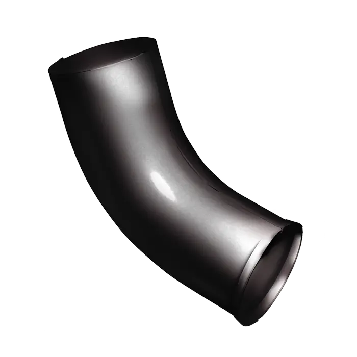 Колено стока Grand Line PU 125/90 мм, RAL 9005-mini