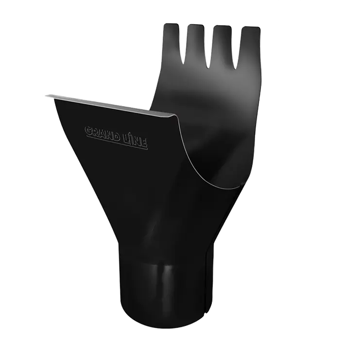 Воронка желоба Grand Line PU 125/90 мм, RAL 9005-mini