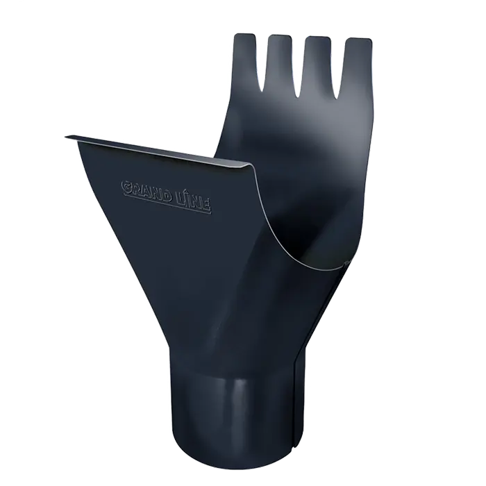 Воронка желоба Grand Line PU 125/90 мм, RAL 7024-mini