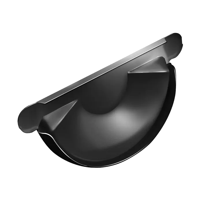 Заглушка желоба Grand Line PU 125/90 мм, RAL 9005-mini