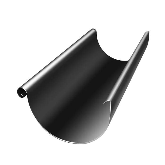 Желоб водосточный 3 м Grand Line PU 125/90 мм, RAL 9005-mini