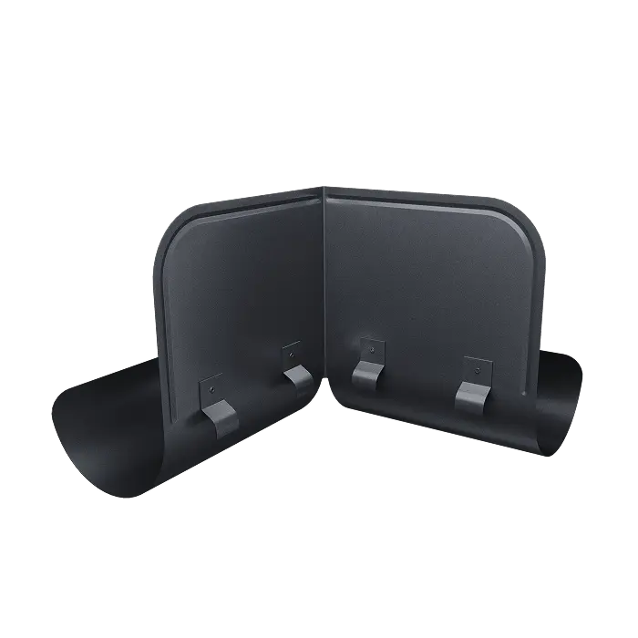 Ограничитель перелива угловой Grand Line PU Matt 125/90, RAL 7024-mini