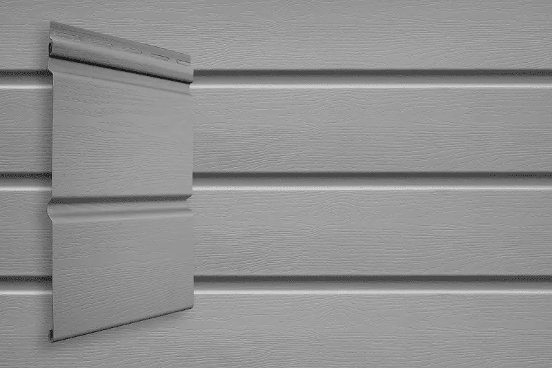 Виниловый сайдинг Double-брус Grand Line Standart, Серый, 3 м-mini