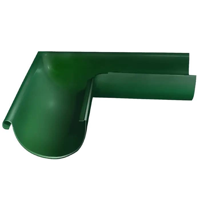 Угол желоба внешний 90° Grand Line PU 125/90 мм, RAL 6005-mini
