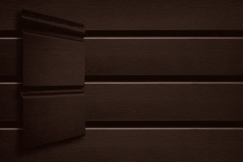 Виниловый сайдинг Double-брус Grand Line Acryl, Темный дуб, 3 м-mini