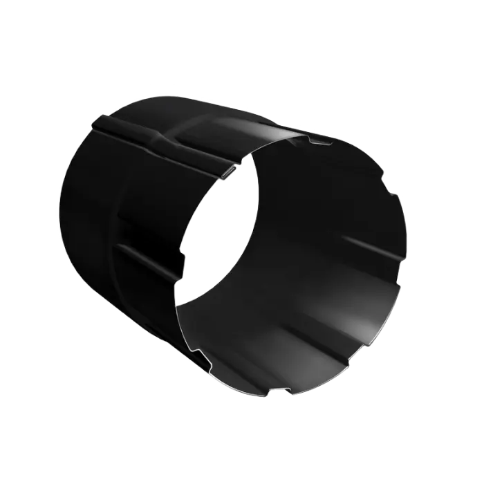 Соединитель трубы 90 мм Grand Line PU 125/90 мм, RAL 9005-mini