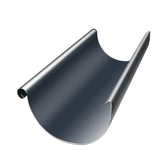 Желоб водосточный 3 м Grand Line PU 125/90 мм, RAL 7024-mini