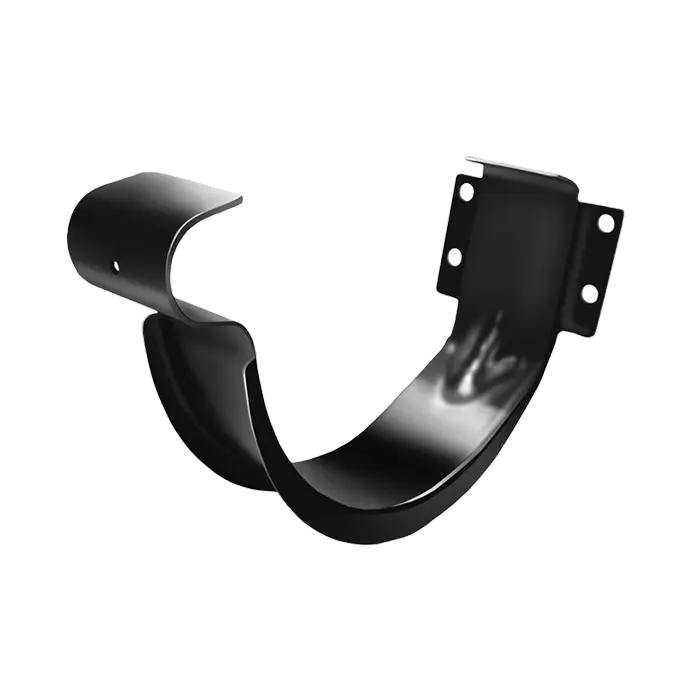 Крюк желоба короткий Grand Line PU 125/90 мм, RAL 9005-mini