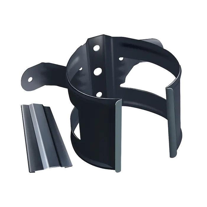 Кронштейн трубы на дерево Grand Line PU 125/90 мм, RAL 7024-mini