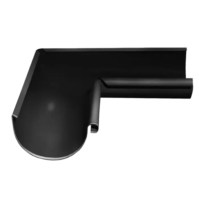 Угол желоба внутренний 90° Grand Line PU 125/90 мм, RAL 9005-mini