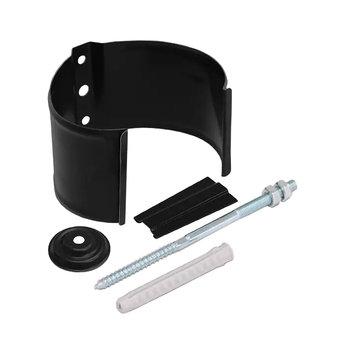 Кронштейн трубы на кирпич Grand Line PU 125/90 мм, RAL 9005-mini