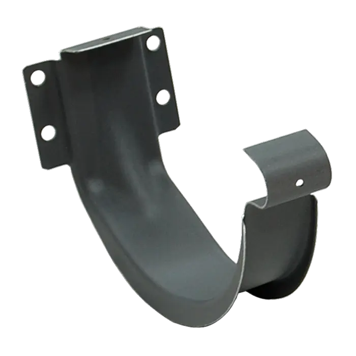 Крюк желоба короткий Grand Line PU Matt 125/90, RAL 7024-mini