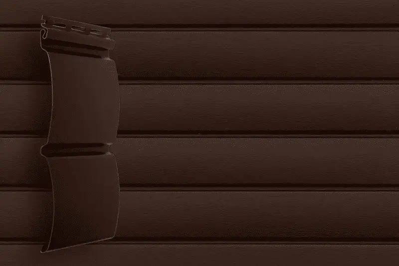 Виниловый сайдинг Блок-хаус Grand Line Acryl, Темный дуб, 3 м-mini