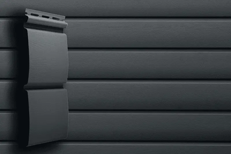 Виниловый сайдинг Блок-хаус Grand Line Acryl, Графит, 3 м-mini