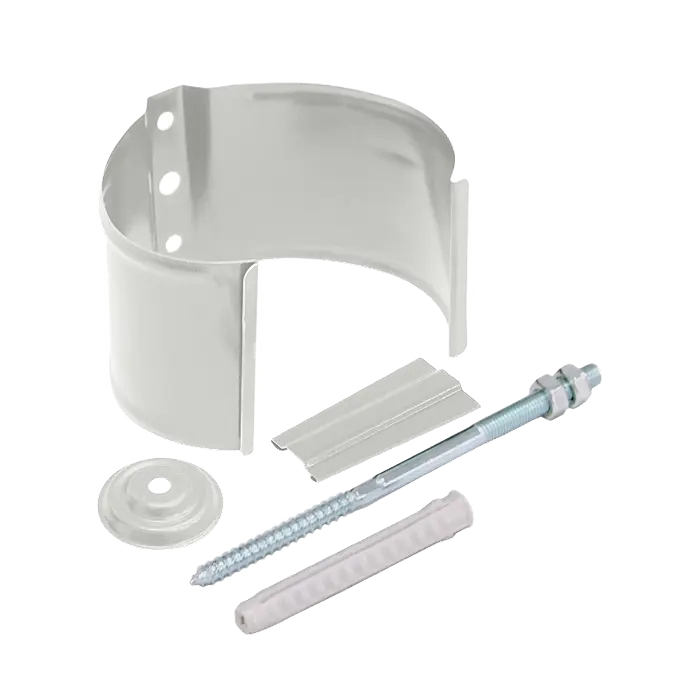 Кронштейн трубы на кирпич Grand Line PU 125/90 мм, RAL 9003-mini