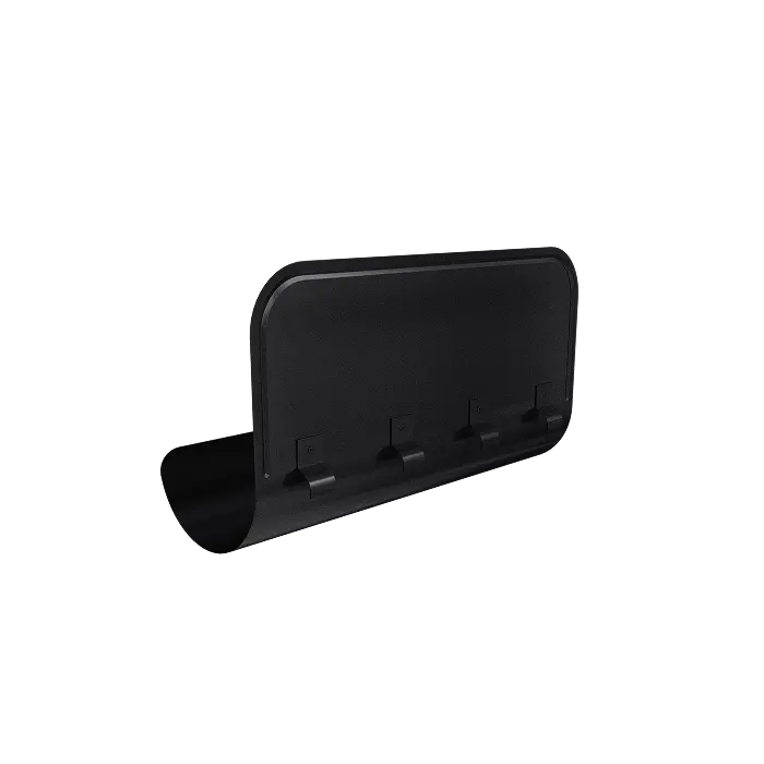 Ограничитель перелива Grand Line PU Matt 125/90, RAL 9005-mini