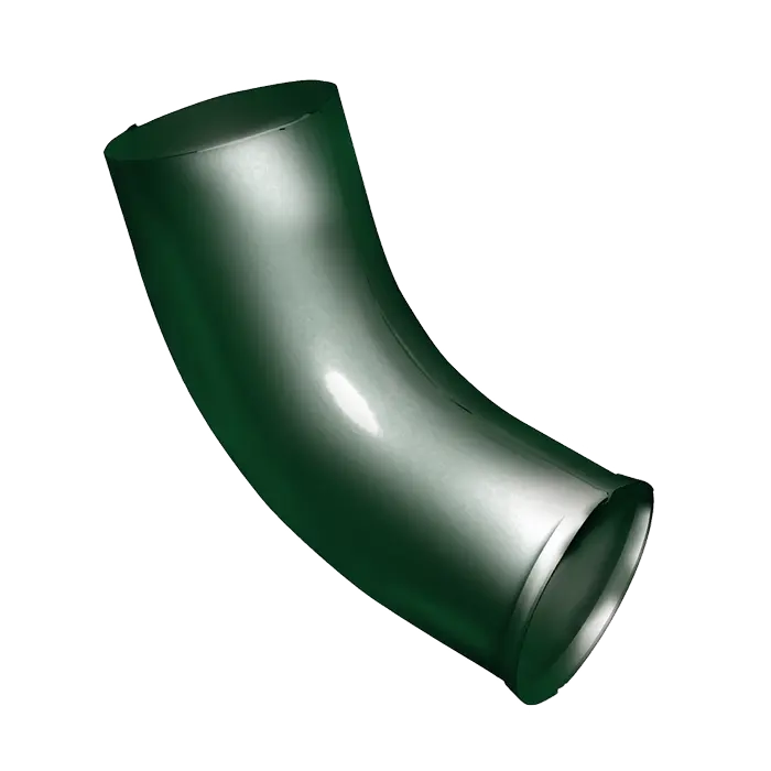 Колено стока Grand Line PU 125/90 мм, RAL 6005-mini