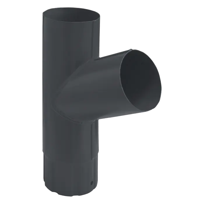 Тройник трубы Grand Line PU Matt 125/90, RAL 7024-mini