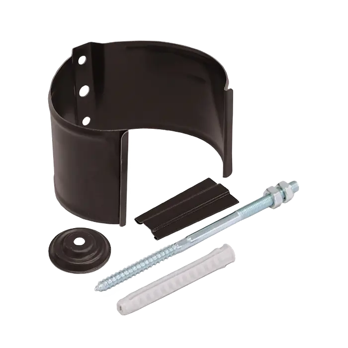 Кронштейн трубы на кирпич Grand Line PU 125/90 мм, RAL 8017-mini