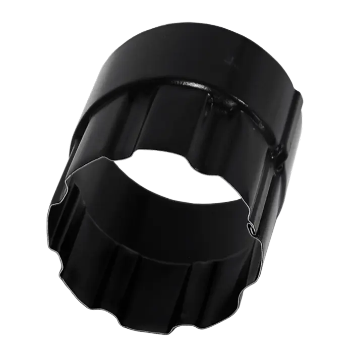 Соединитель трубы 90 мм Grand Line PU Matt 125/90, RAL 9005-mini