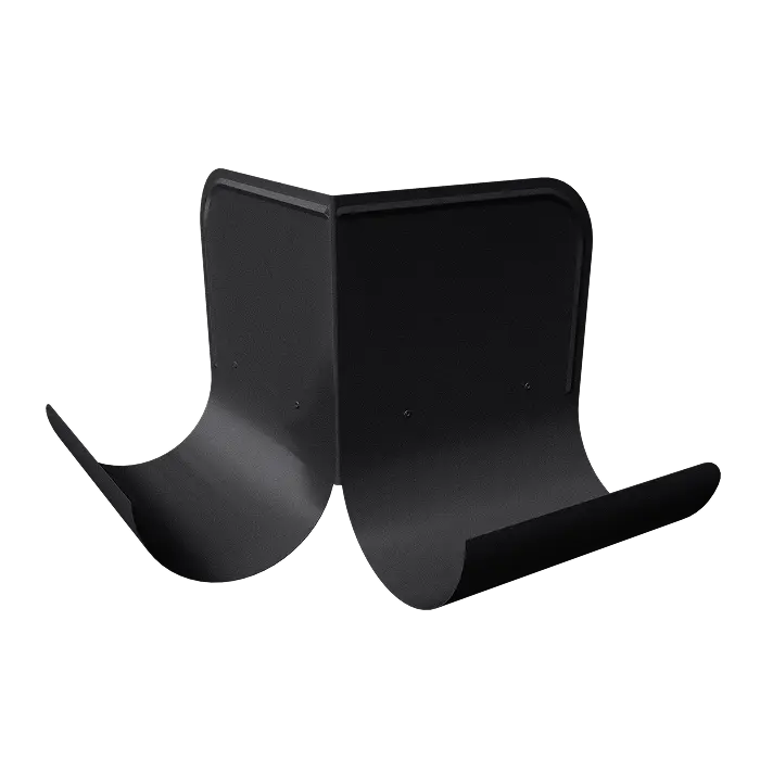 Ограничитель перелива угловой Grand Line PU Matt 125/90, RAL 9005-mini