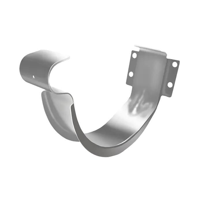 Крюк желоба короткий Grand Line PU 125/90 мм, RAL 9003-mini