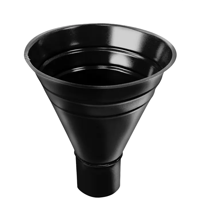 Воронка водосборная 250/90 мм Grand Line PU 125/90 мм, RAL 9005-mini