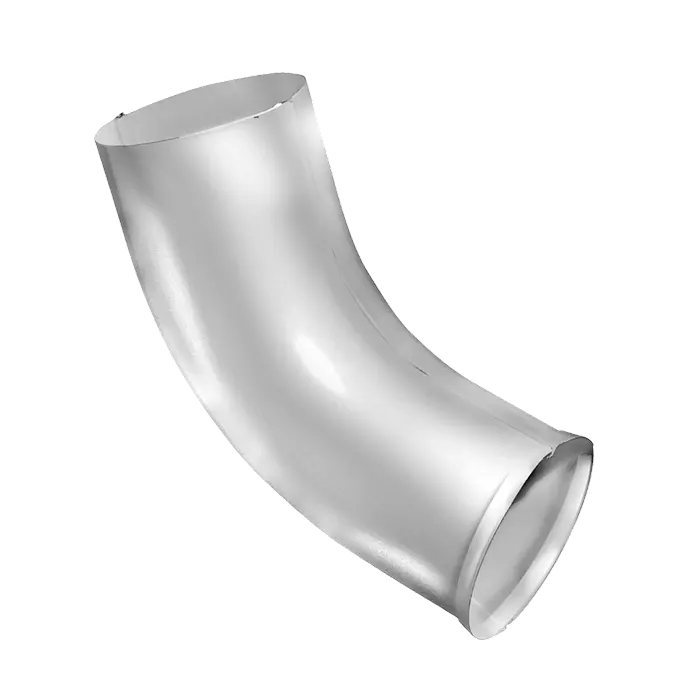 Колено стока Grand Line PU 125/90 мм, RAL 9003-mini