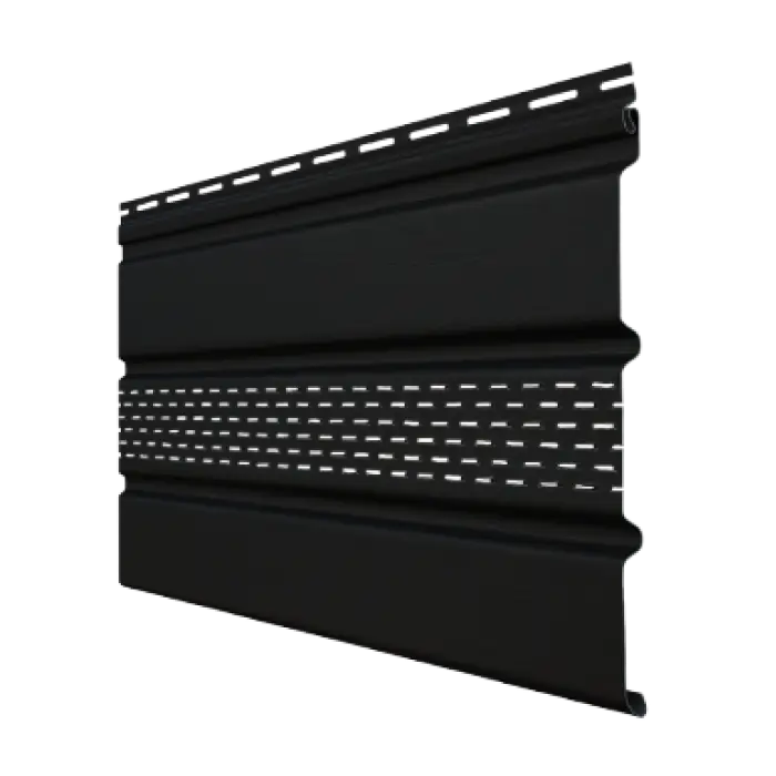 Софит Premium Acryl Grand Line, частично перфорированный, черный, 3м-mini