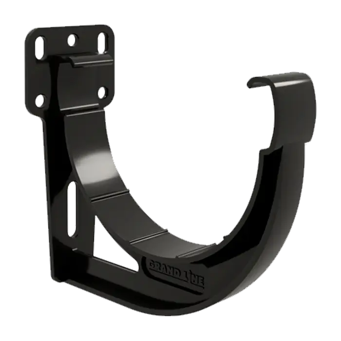 Кронштейн желоба slider Grand Line Дизайн 135 ПВХ черный (RAL 9005)-mini