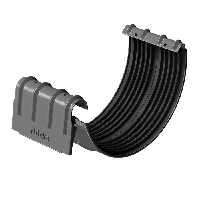 Соединитель желоба Docke Stal Premium, RAL 7024-mini
