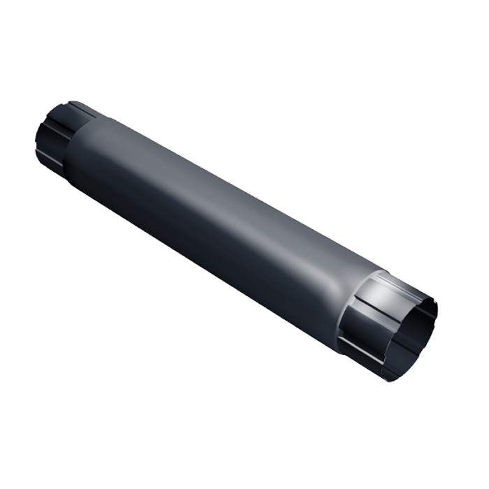 Труба водосточная 1 м 90 мм Grand Line PU 125/90 мм, RAL 7024-mini