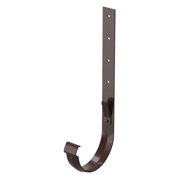 Кронштейн желоба металлический Docke Lux шоколад (RAL 8019)-mini