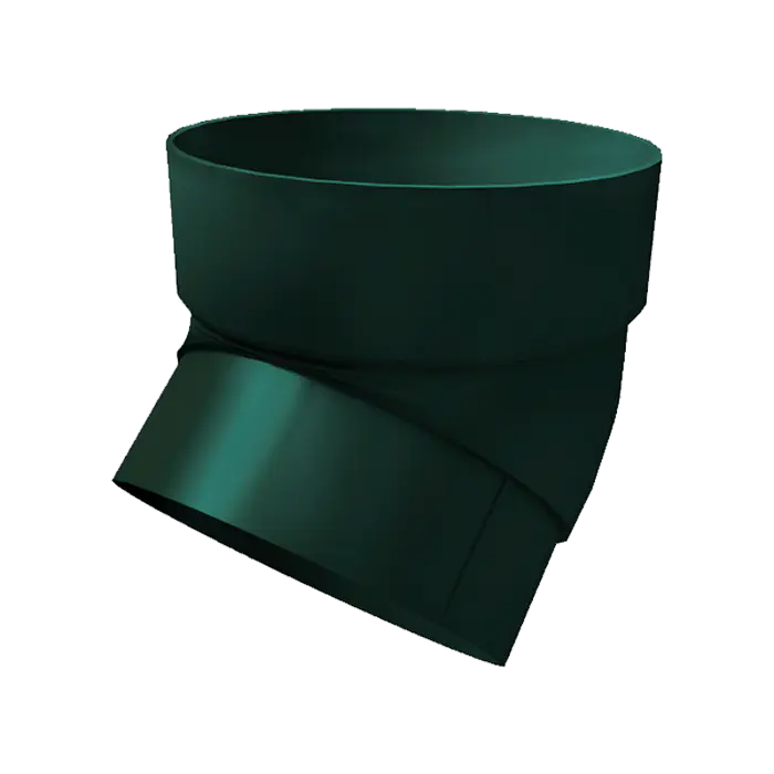 Колено трубы 45° Grand Line Дизайн 135 ПВХ зелёный (RAL 6005)-mini