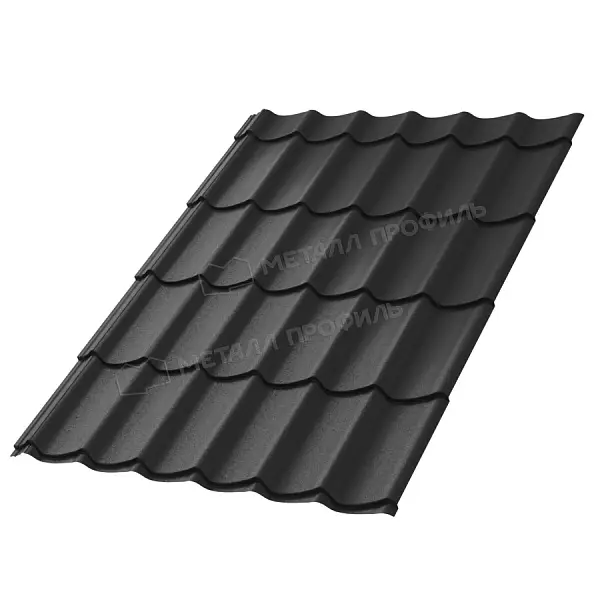 Металлочерепица Ламонтерра Металл Профиль 0,5 VALORI DarkGrey-mini