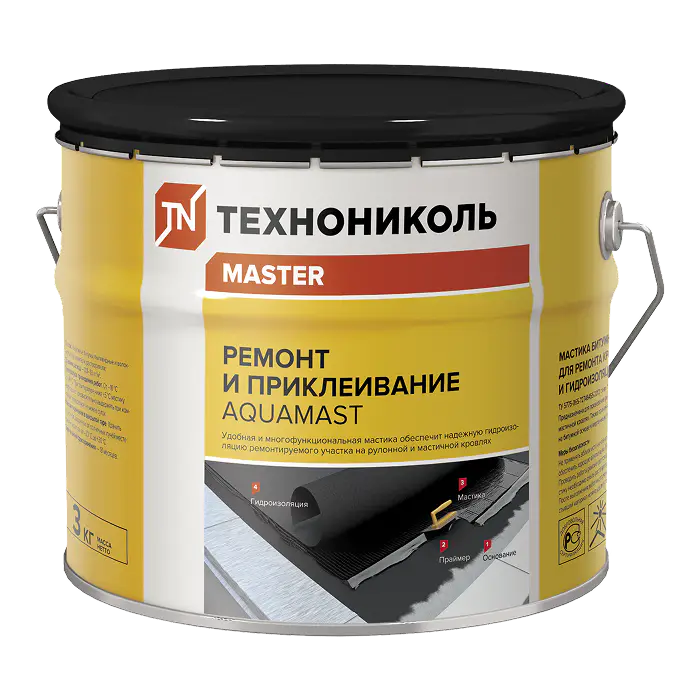 Мастика для ремонта AquaMast, ведро 3 кг-mini