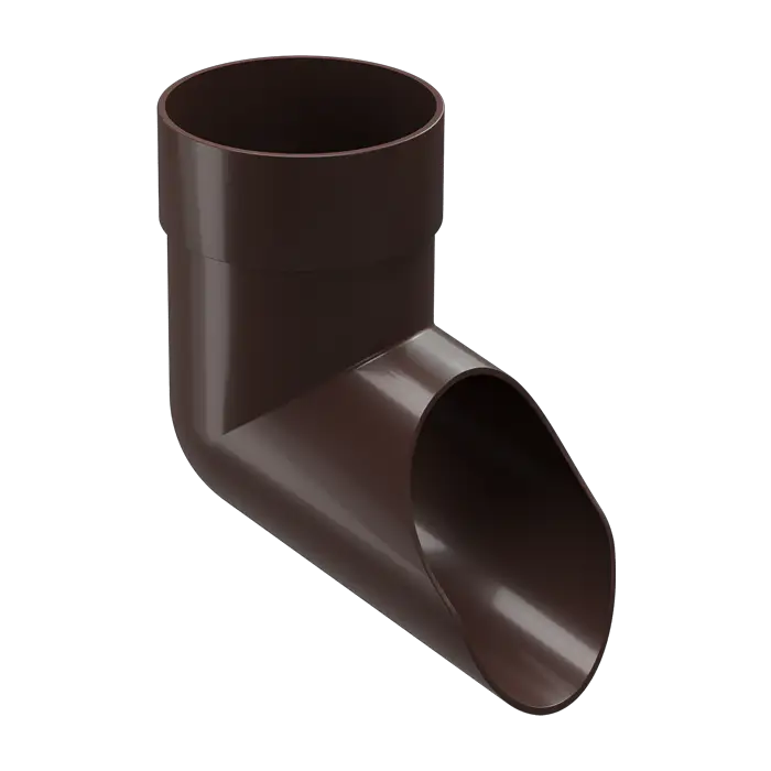Наконечник для водосточной трубы Docke Premium шоколад (RAL 8019)-mini