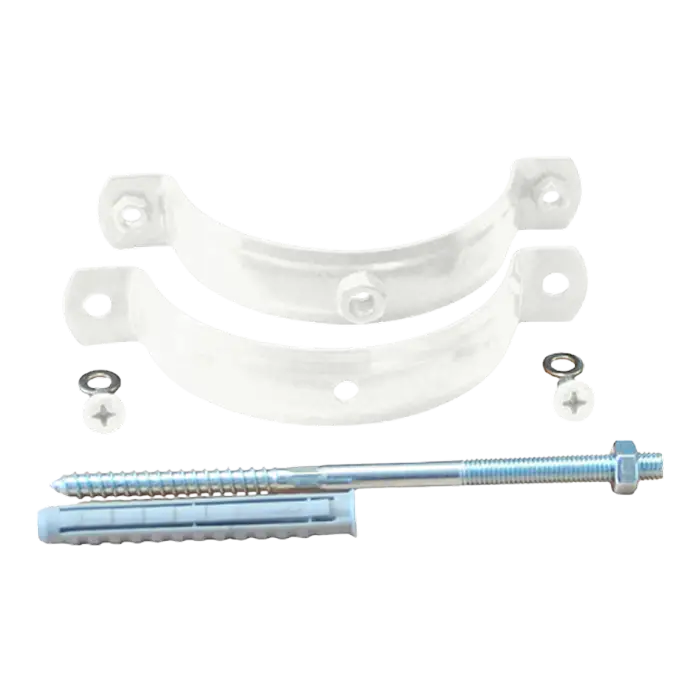 Хомут трубы на кирпич Grand Line PU 150/100 мм, RAL 9003-mini