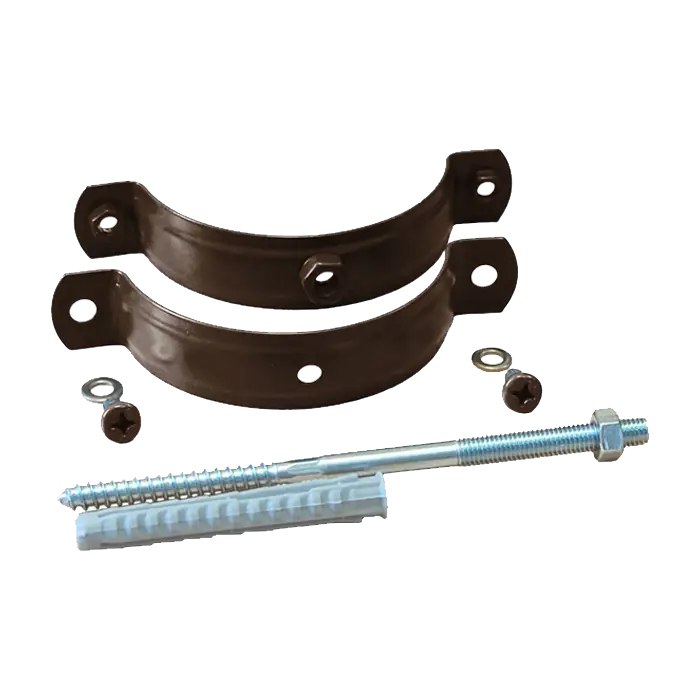 Хомут трубы на кирпич Grand Line PE 125/90 мм, RAL 8017-mini