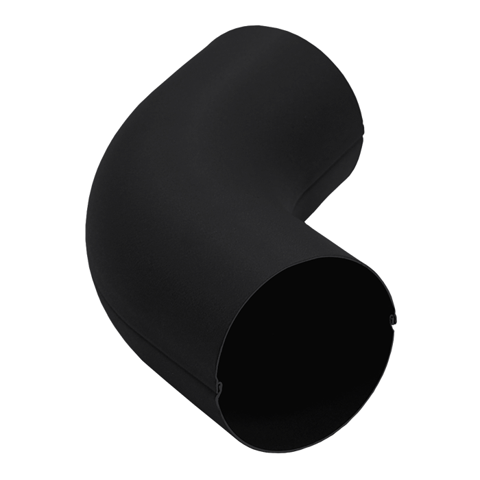 Колено трубы 60° Grand Line PU Matt 125/90, RAL 9005-mini