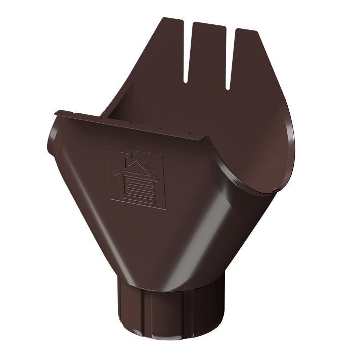 Водосточная воронка желоба Docke Stal Premium, RAL 8019-mini