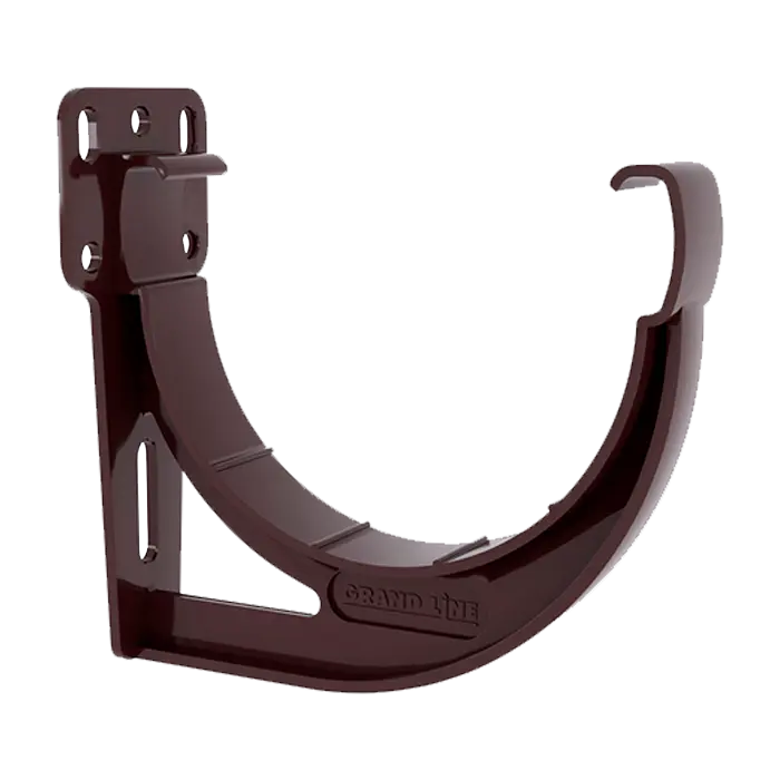 Кронштейн желоба slider Grand Line Дизайн 135 ПВХ шоколадный (RAL 8017)-mini