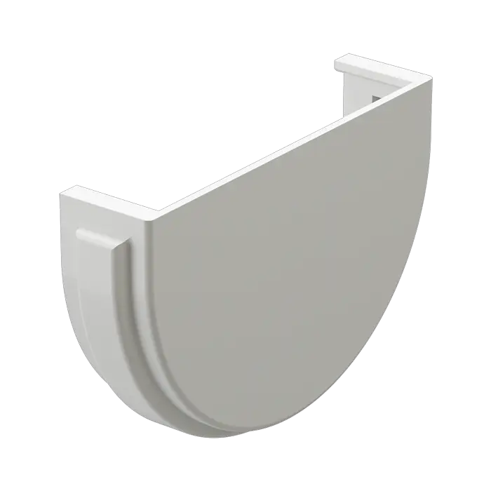 Заглушка желоба Docke Premium пломбир (RAL 9003)-mini