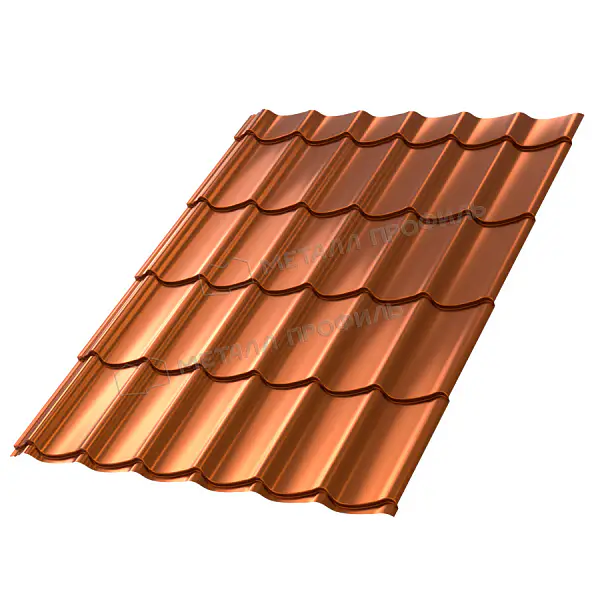 Металлочерепица Ламонтерра Металл Профиль 0,5 AGNETA Copper-mini